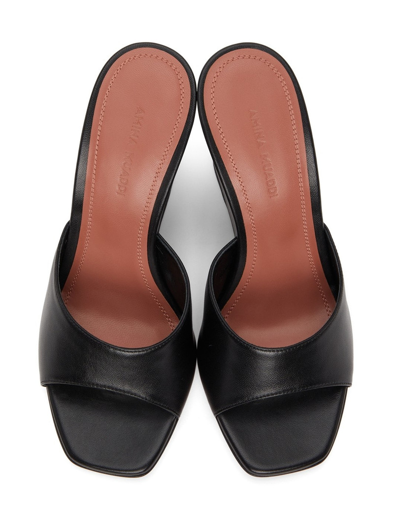 Black Lupita Wedge Heeled Sandals 5