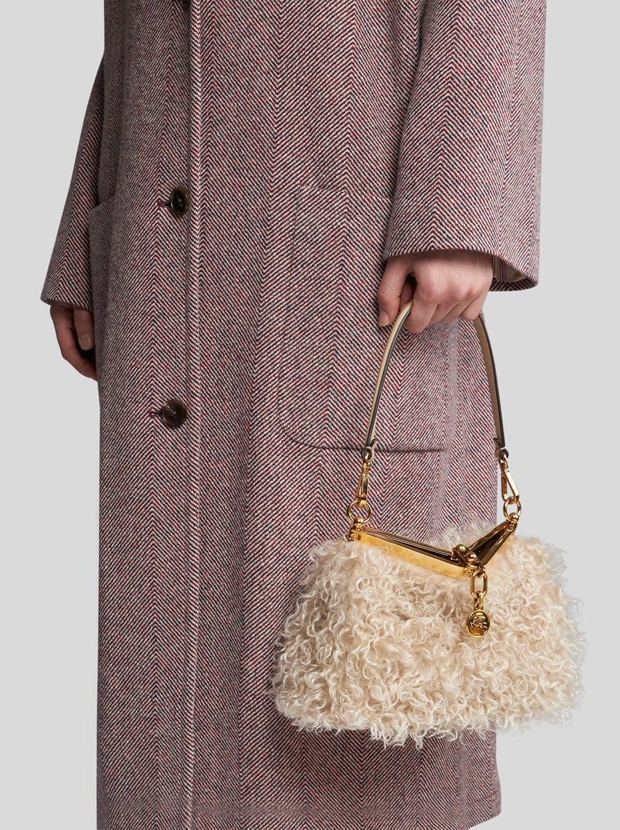 MINI WOOL AND MOHAIR VELA BAG - 2