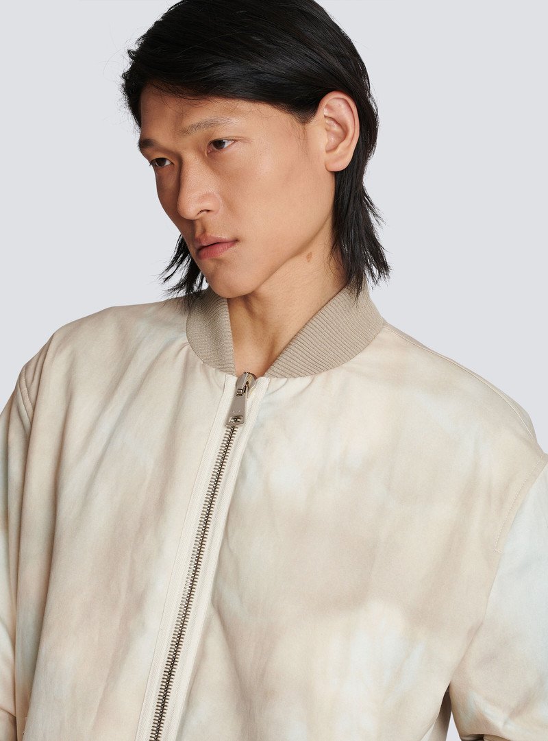 Desert print cotton bomber jacket 9