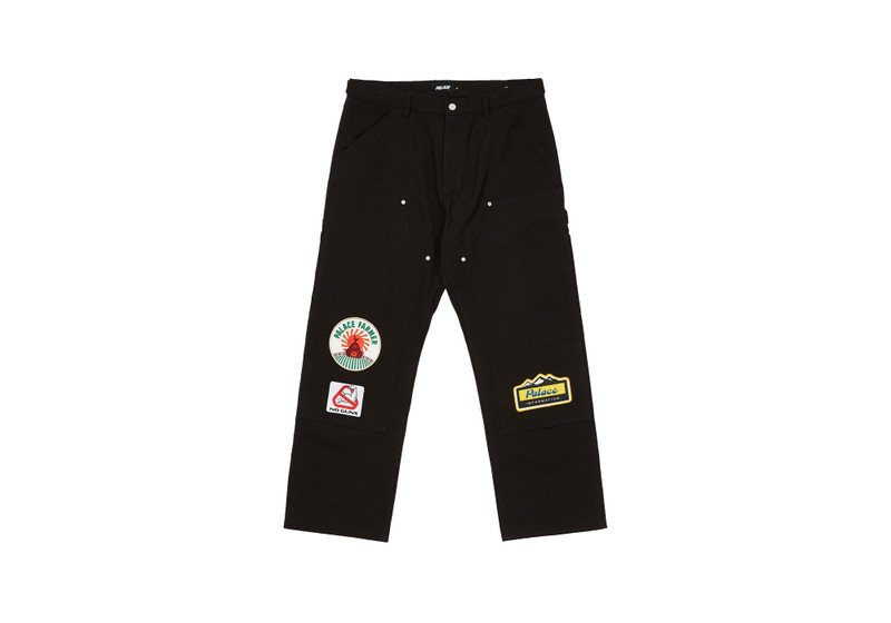 BADGE WORK TROUSER BLACK - 1
