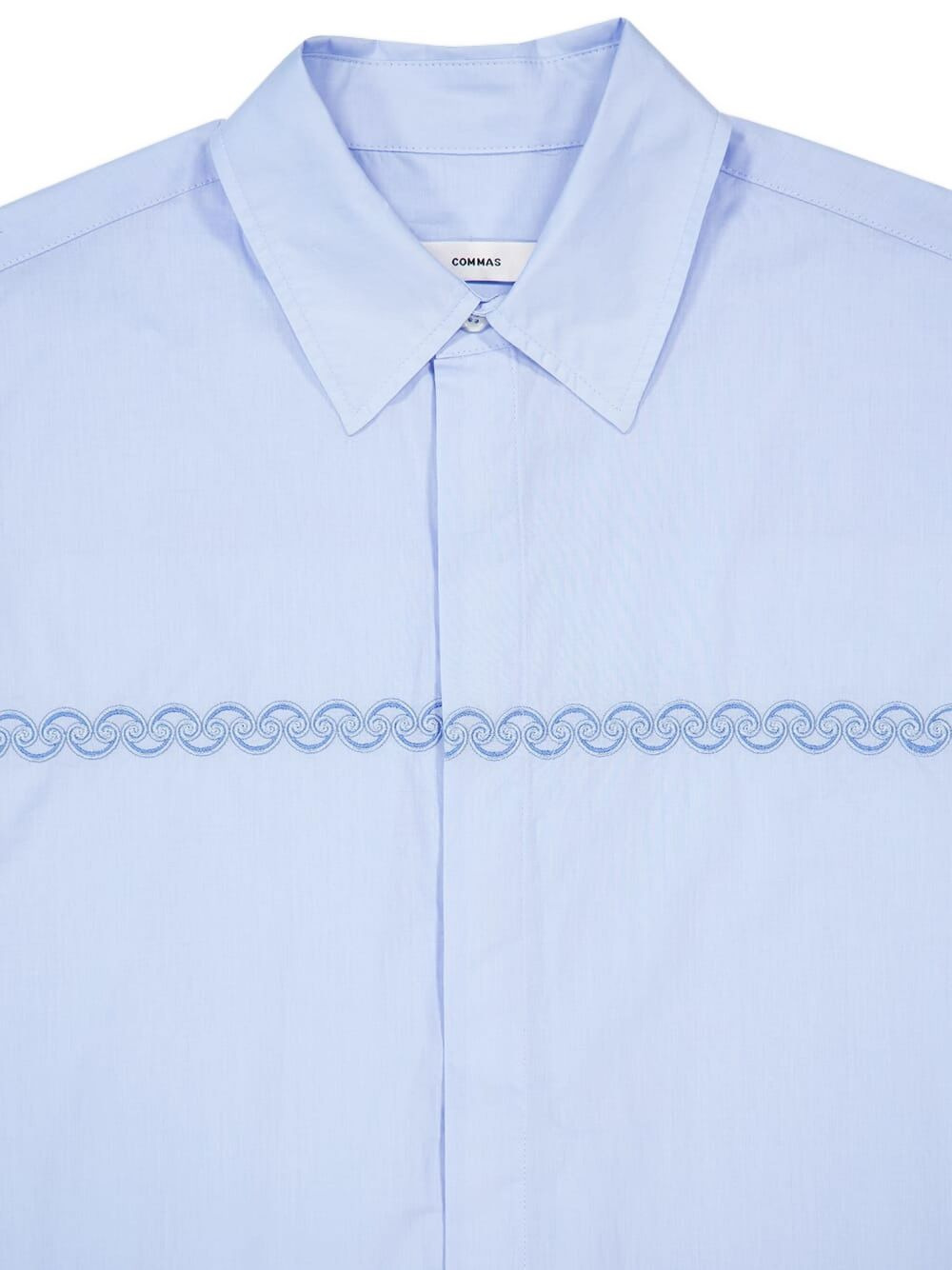 embroidered-detail shirt - 3