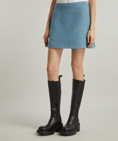 GANNI Twill Wool Suiting Mini Skirt outlook