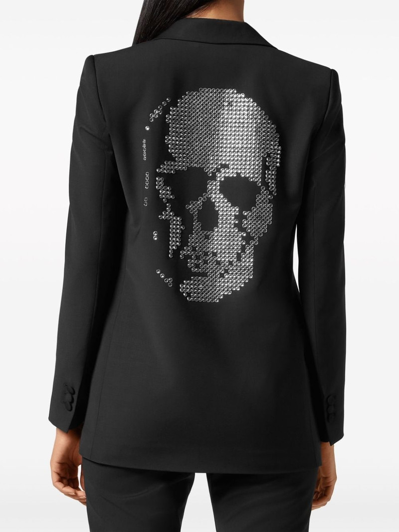 skull crystal-embellished blazer 3