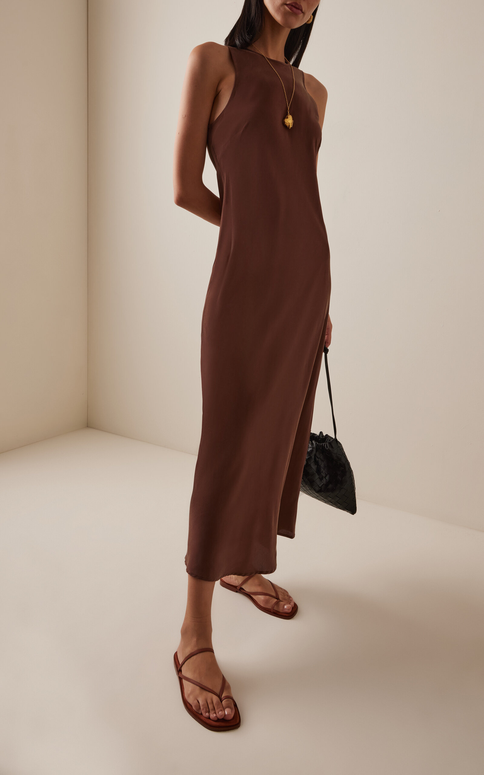 The Valencia Dress brown - 2