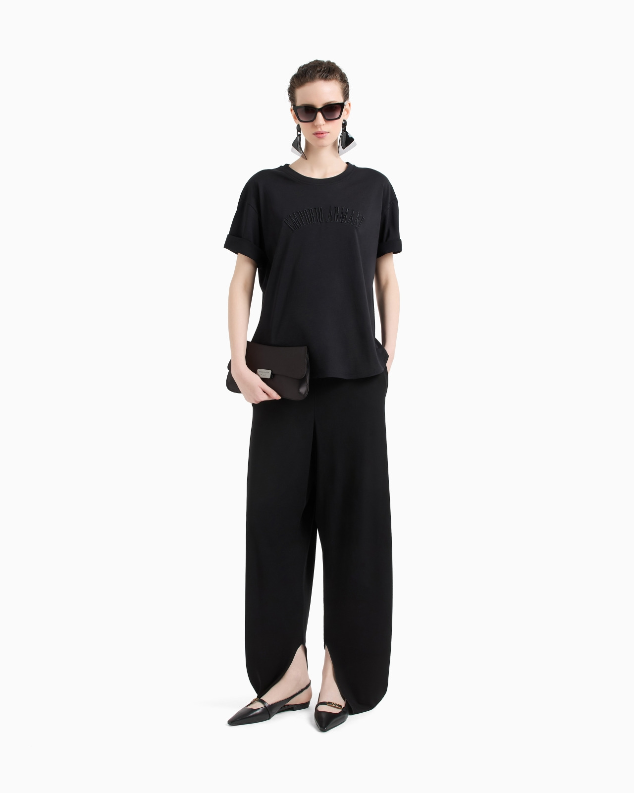 SUPIMA JERSEY T-SHIRT WITH ICON LOGO EMBROIDERY - 2