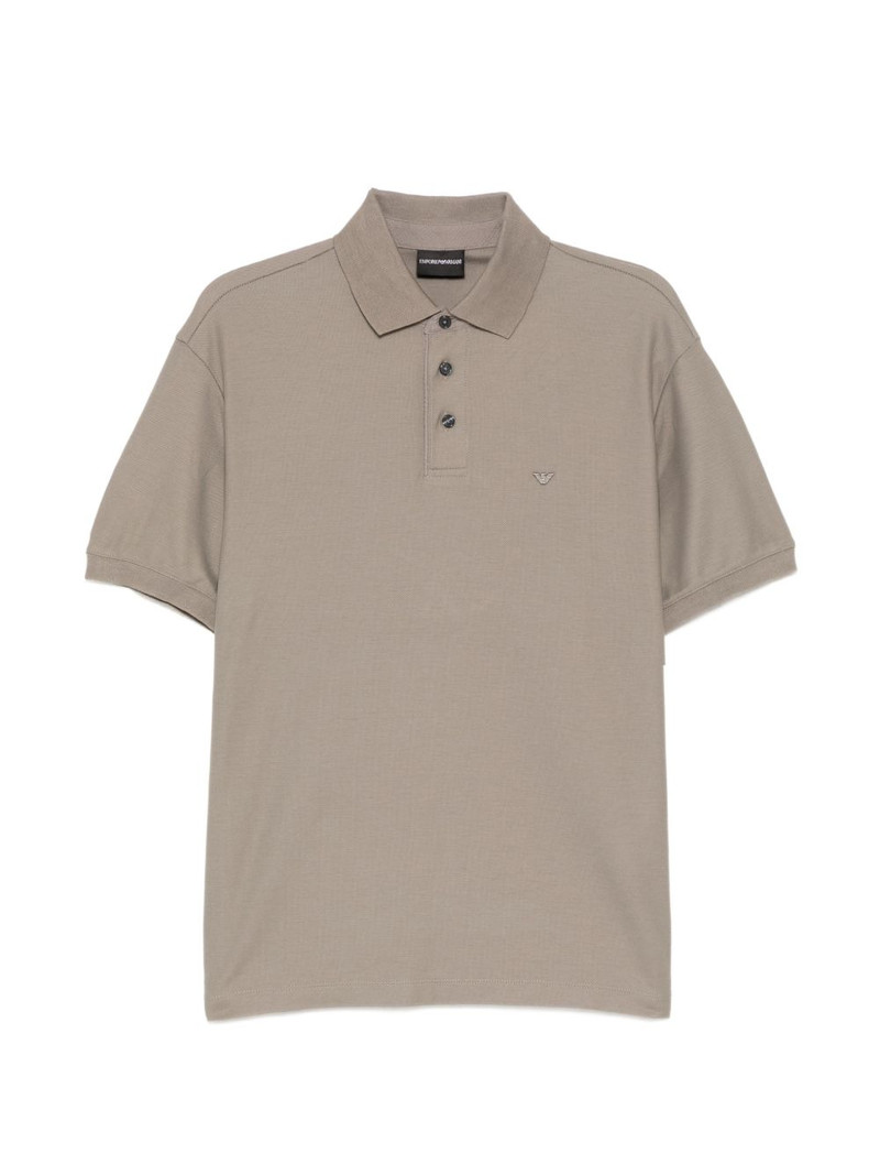 logo-embroidered polo shirt 1
