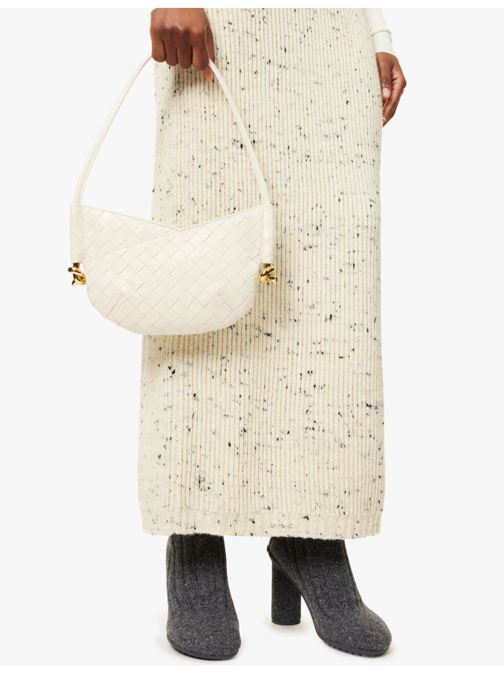 Knot leather shoulder bag - 2