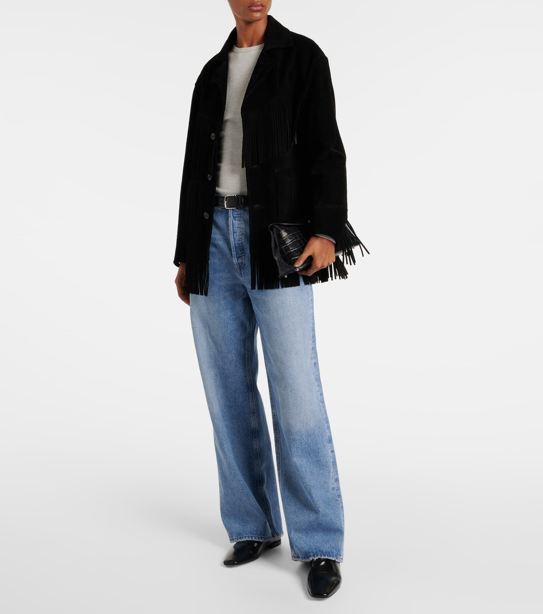 Delphi ribbed-knit jersey top - 2
