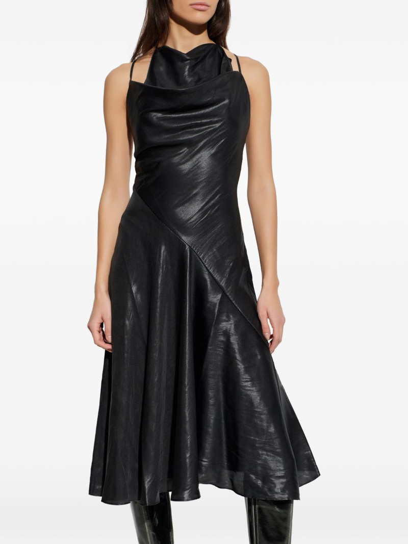 cowl-neck midi dress 3