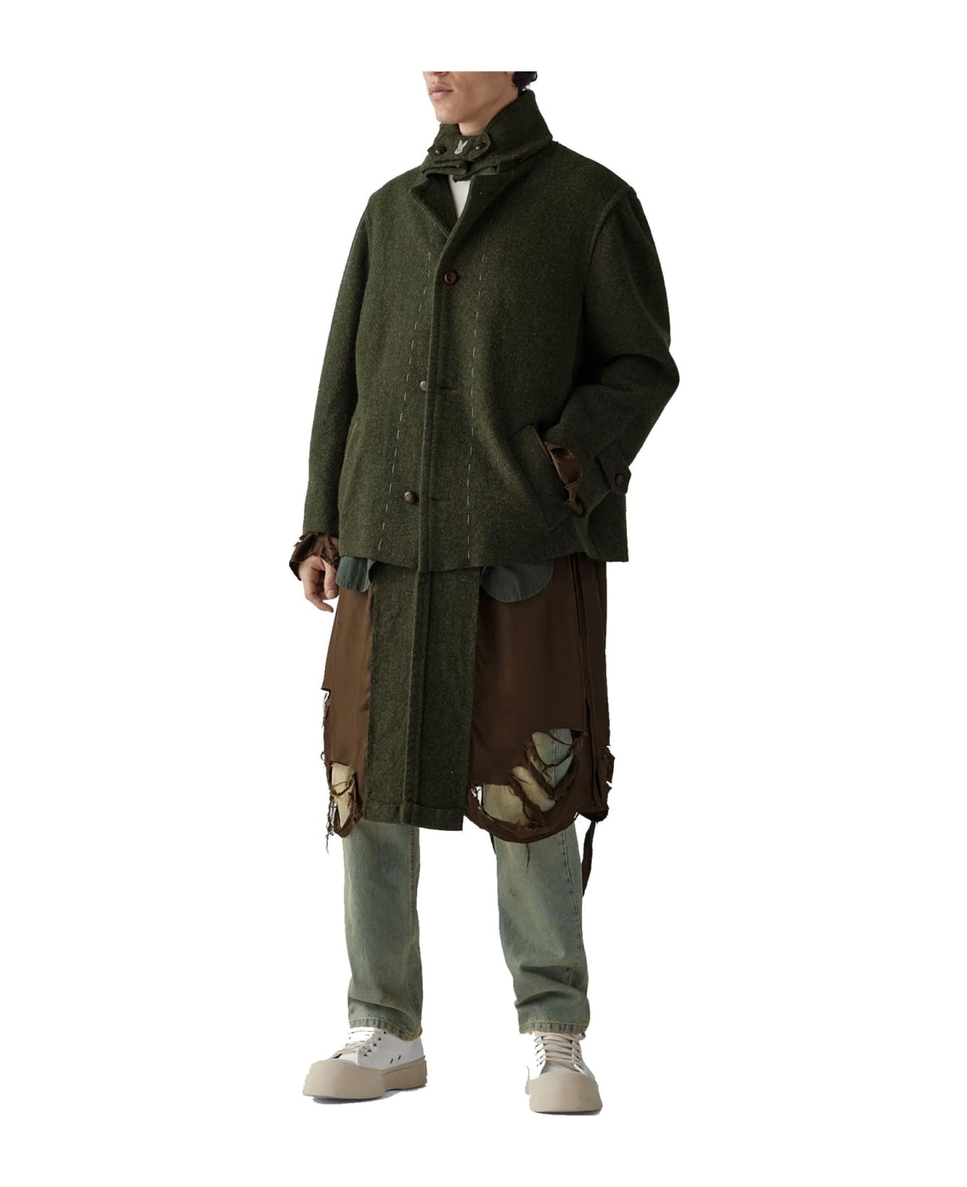 Destroyed-look Coat - 2