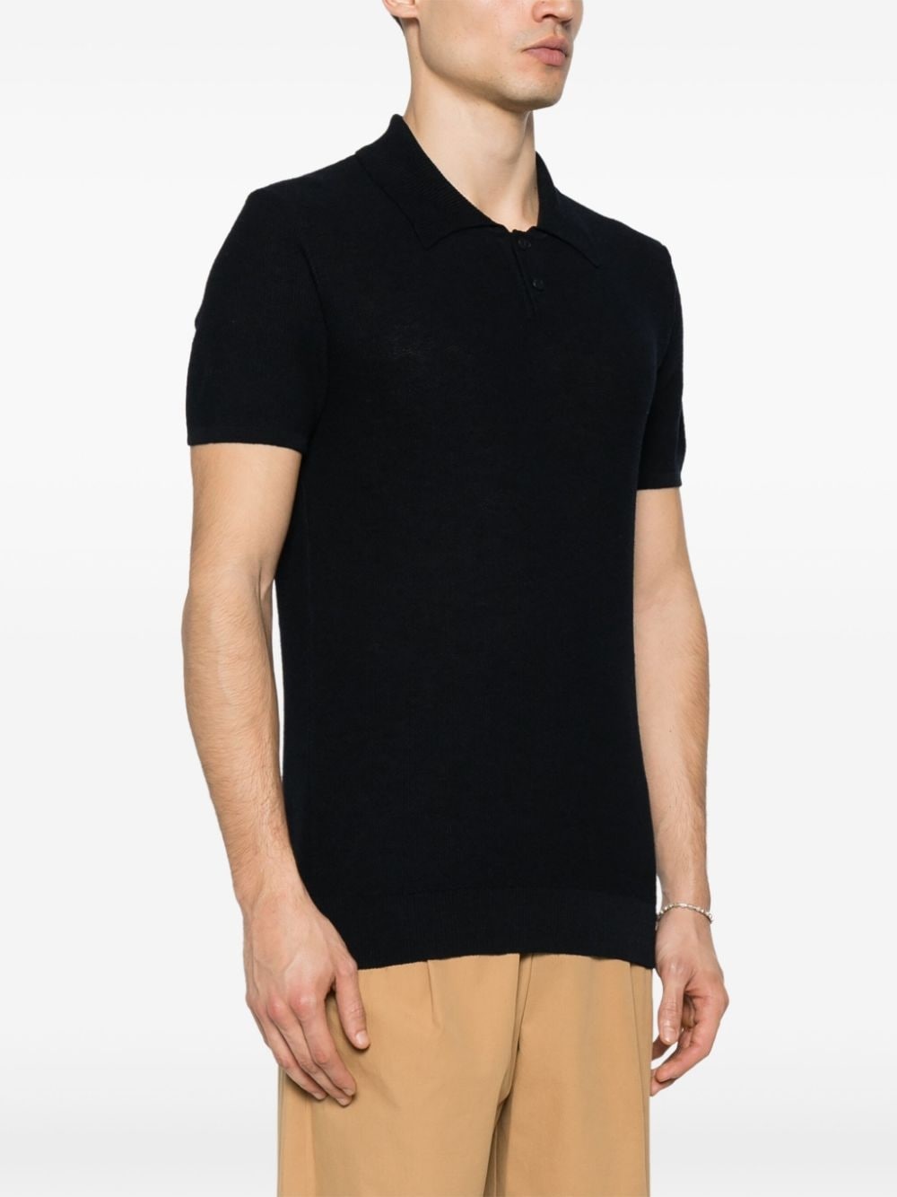 Jay open-knit polo shirt - 3