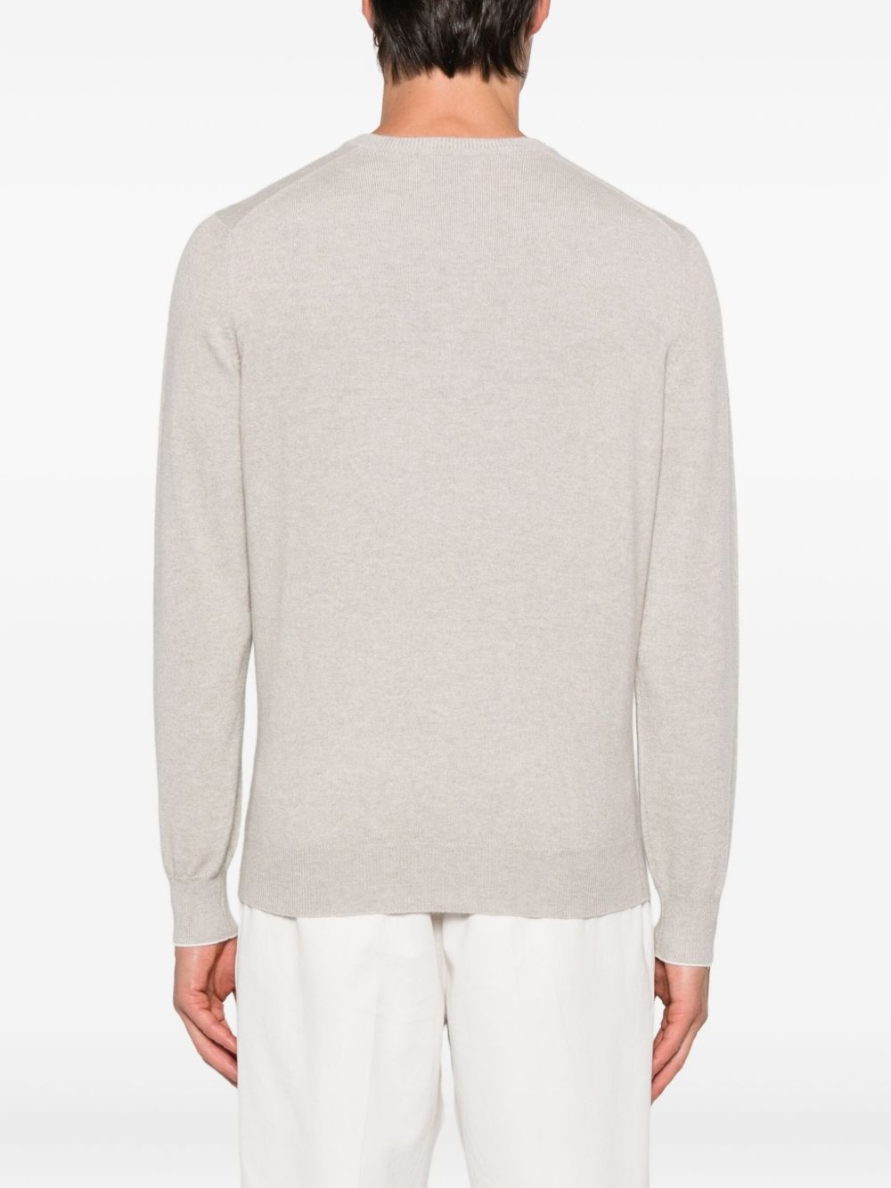 v-neck cashmere sweater - 4