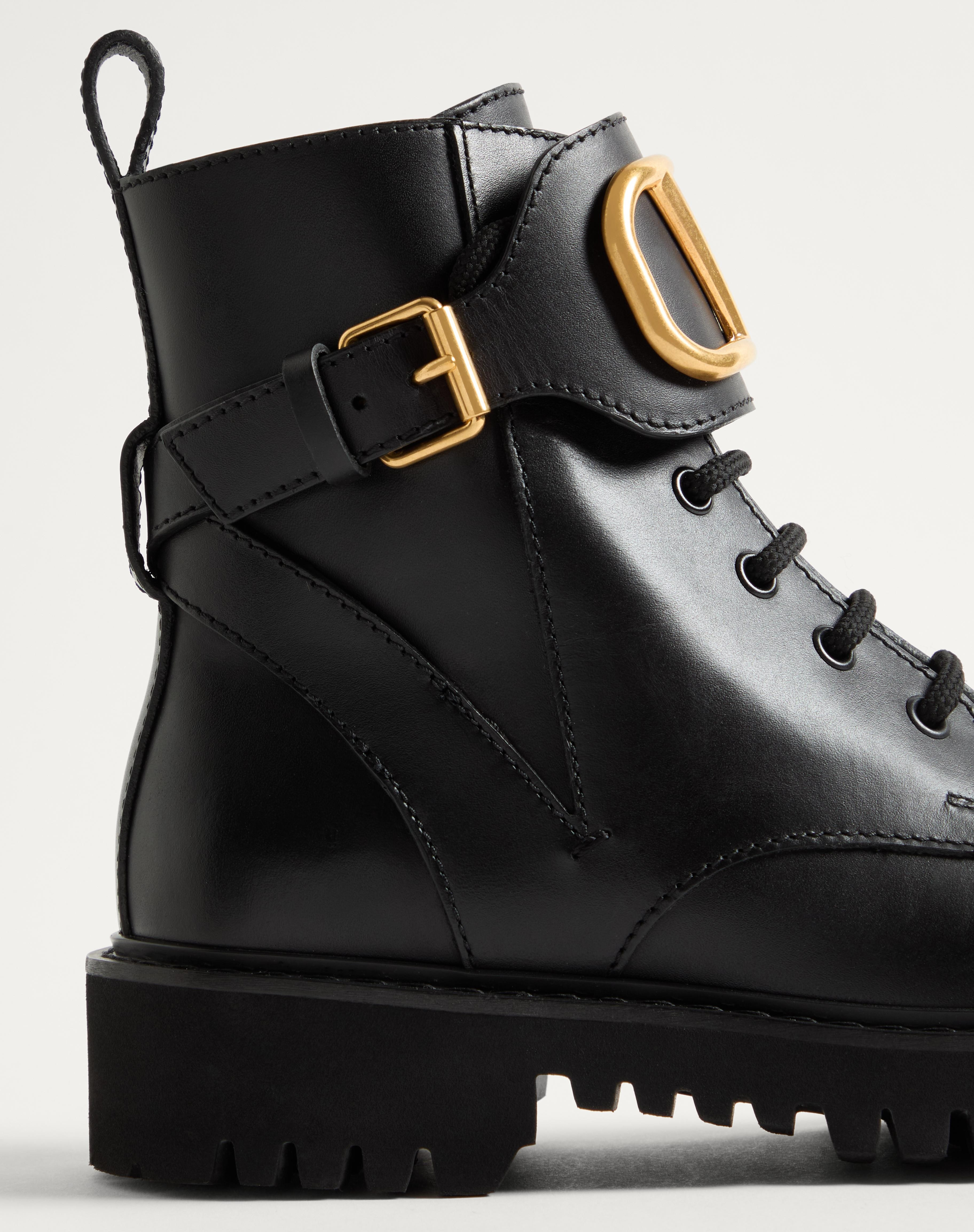 VLOGO SIGNATURE CALFSKIN COMBAT BOOT 35MM / .8 IN. - 7