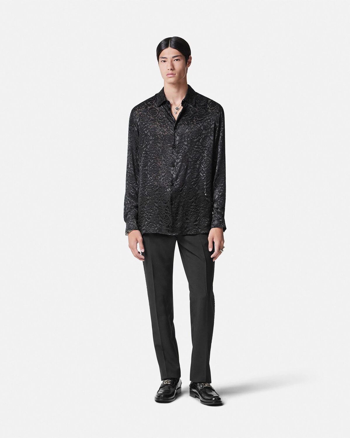 Barocco Devoré Silk Shirt - 2