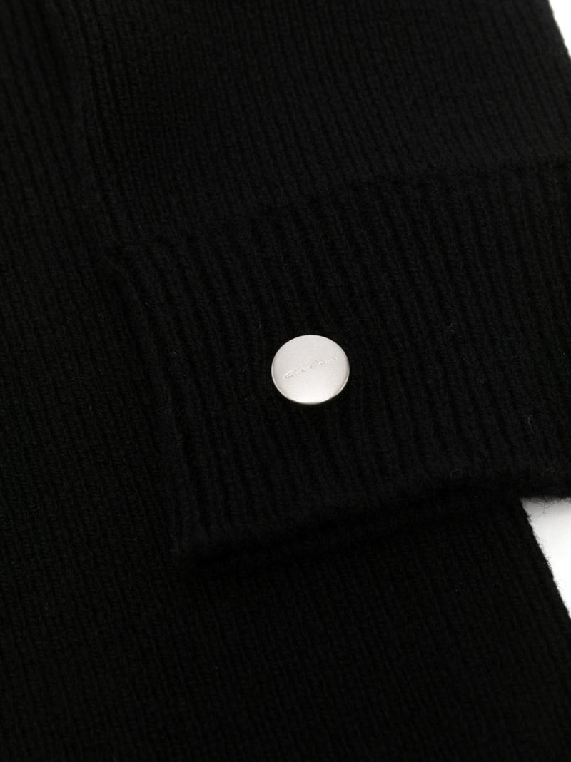 Rick Owens Gauntlet ribbed-knit gloves outlook