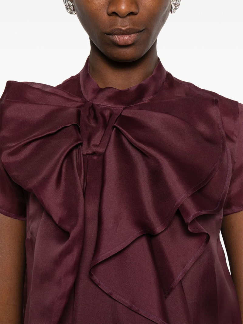 bow-detail mini dress 5