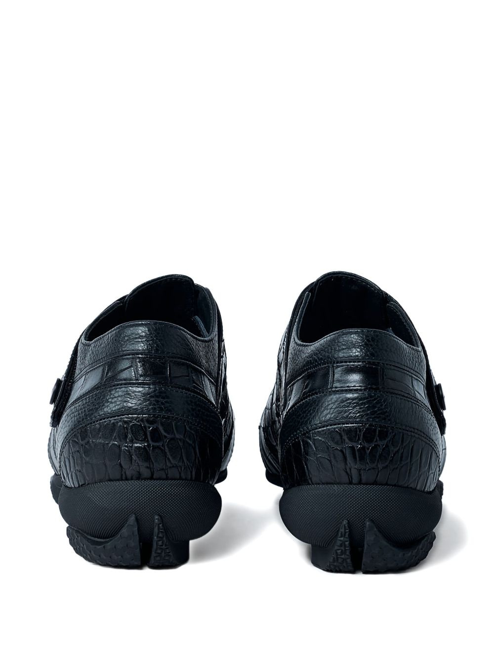 croc-embossed loafers - 2