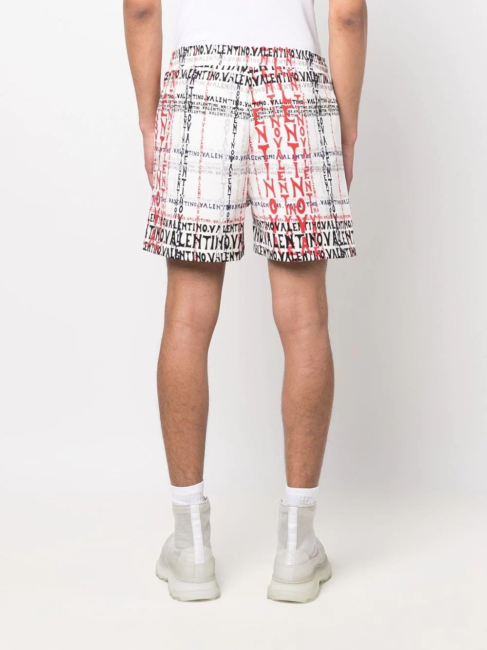 all-over logo-print track shorts - 4