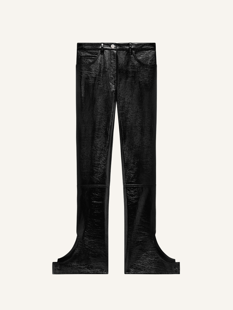 REVERSED VINYL PANTS - 1