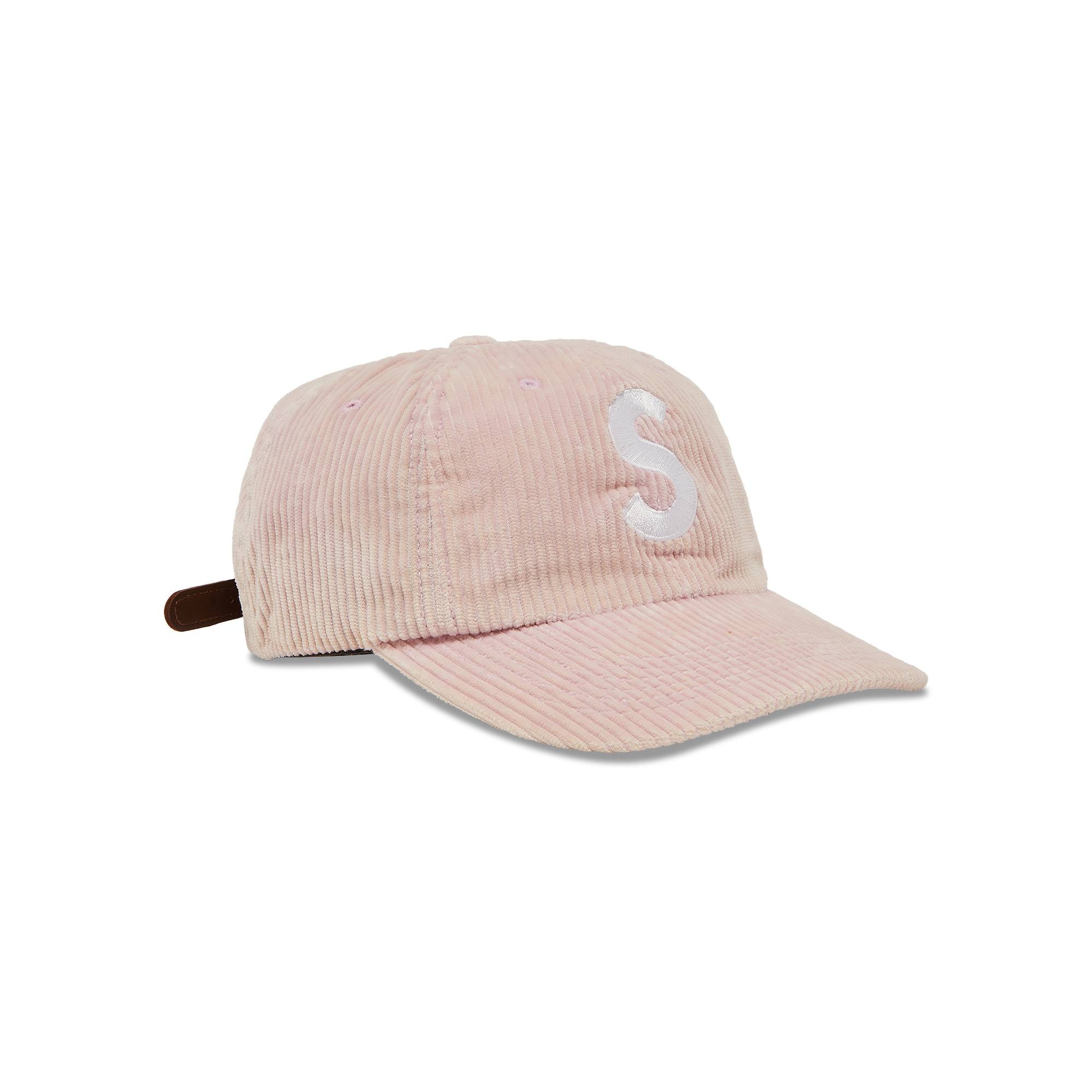 Supreme Corduroy S Logo 6-Panel 'Light Pink' - 2