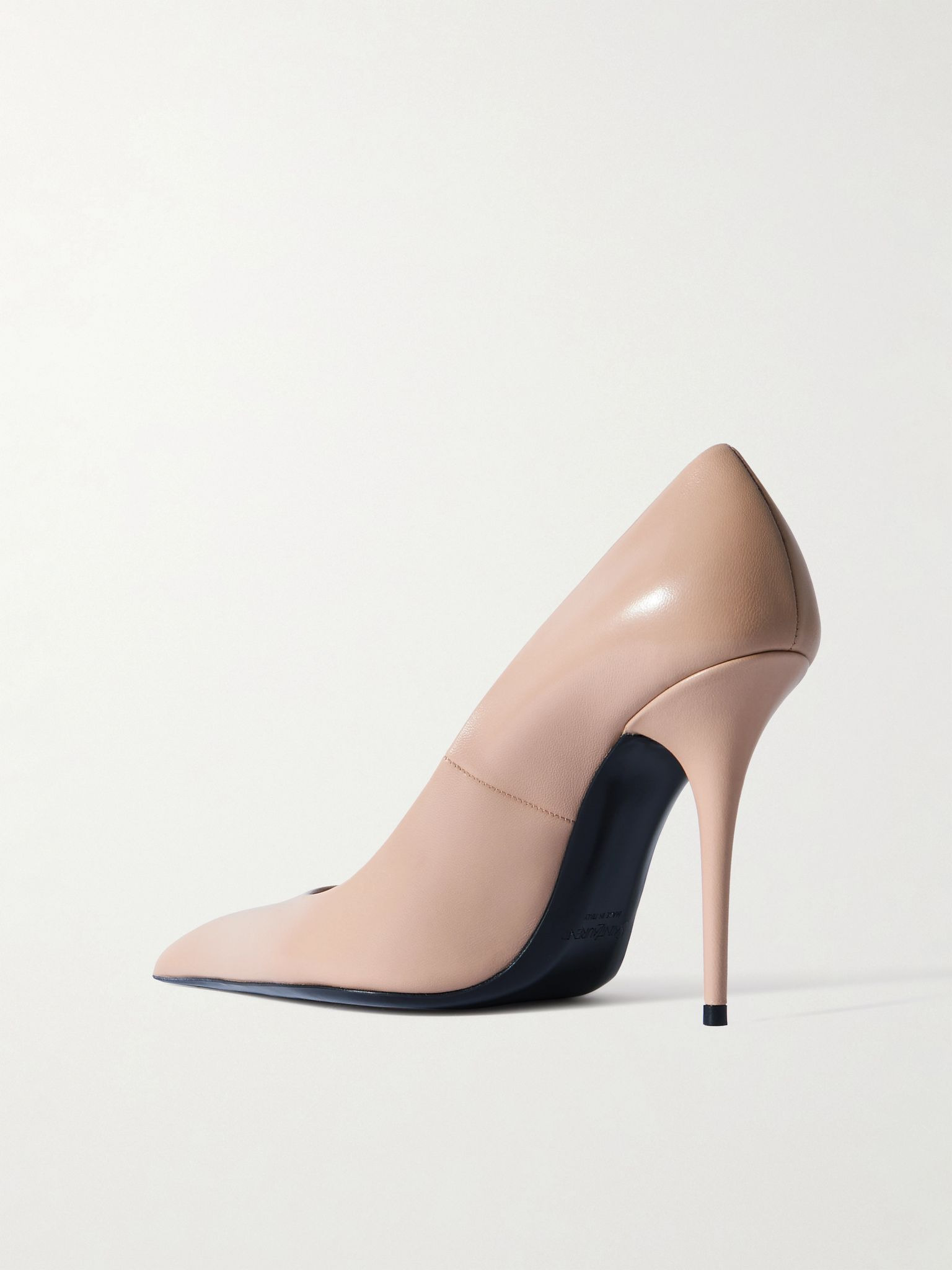 Élysée leather pumps Beige - 3
