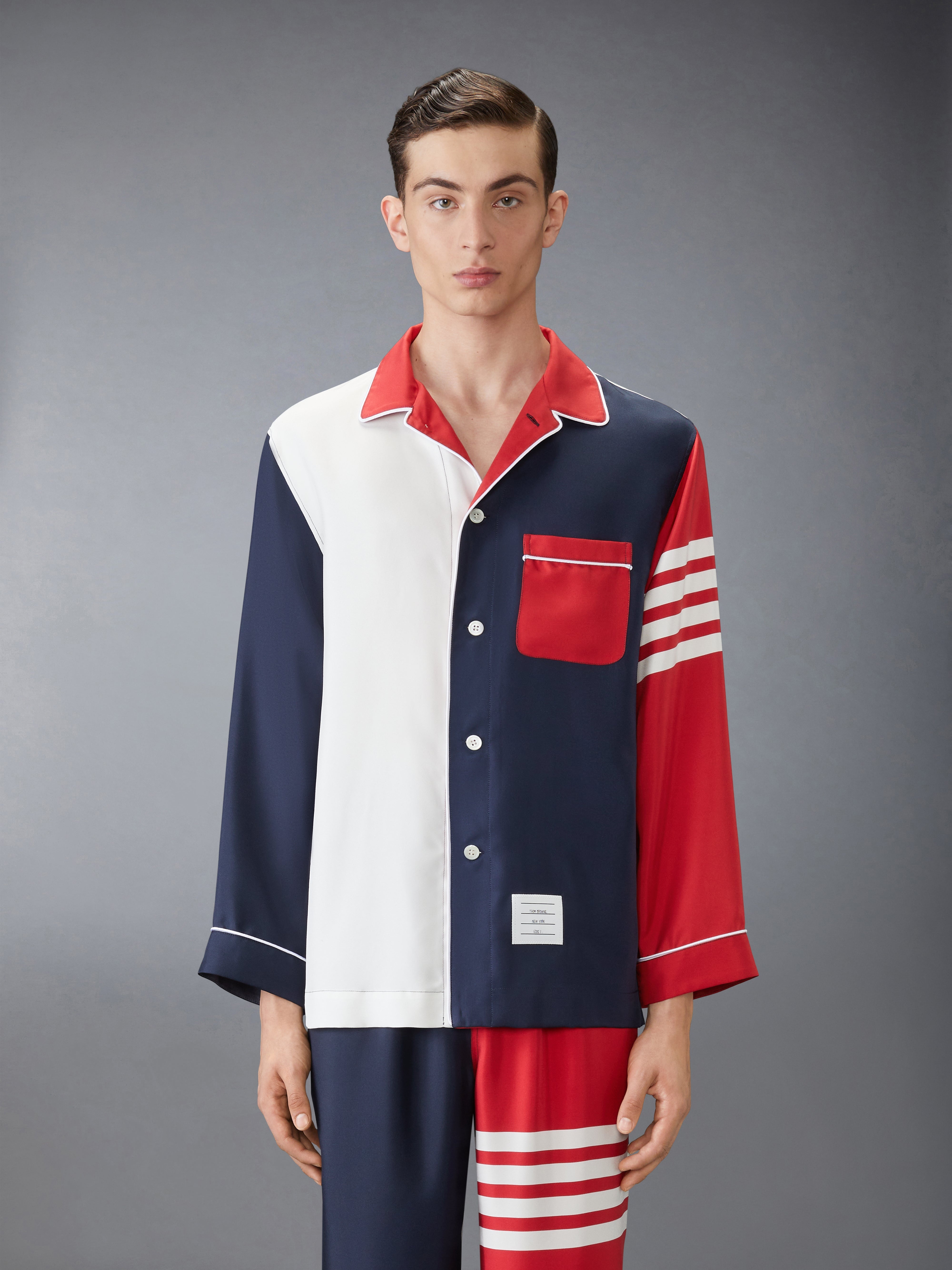 HOLIDAY SILK PAJAMA SHIRT - 2