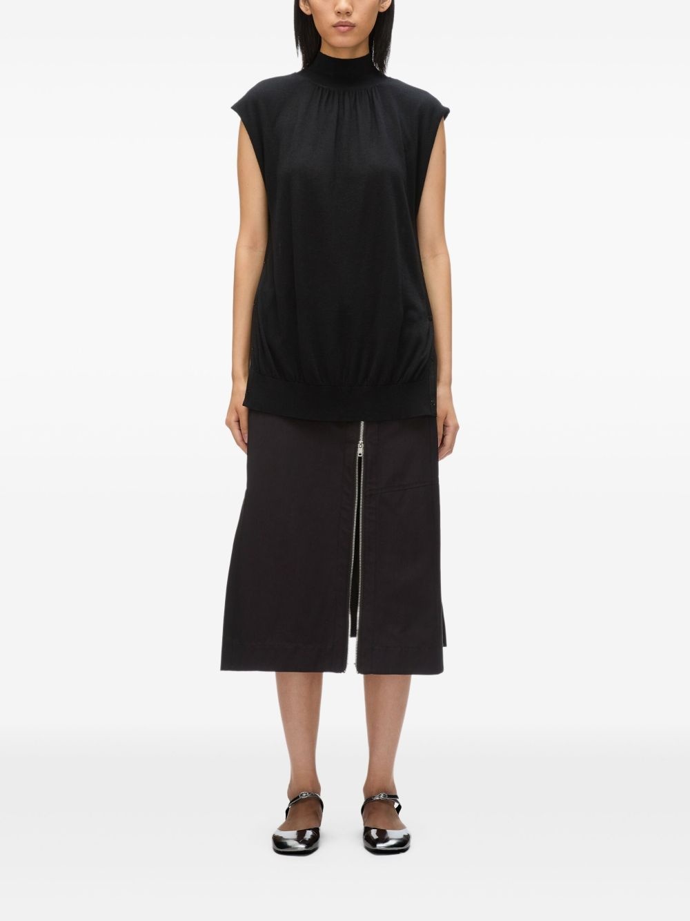 mock-neck top - 3