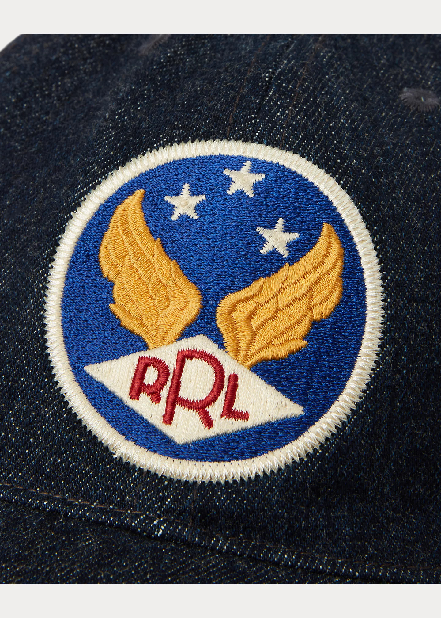 Winged-Logo Denim Ball Cap - 3