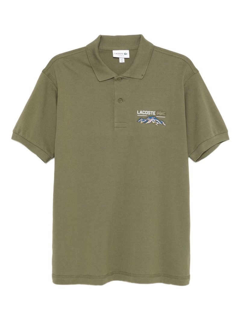 logo-embroidered polo shirt 1