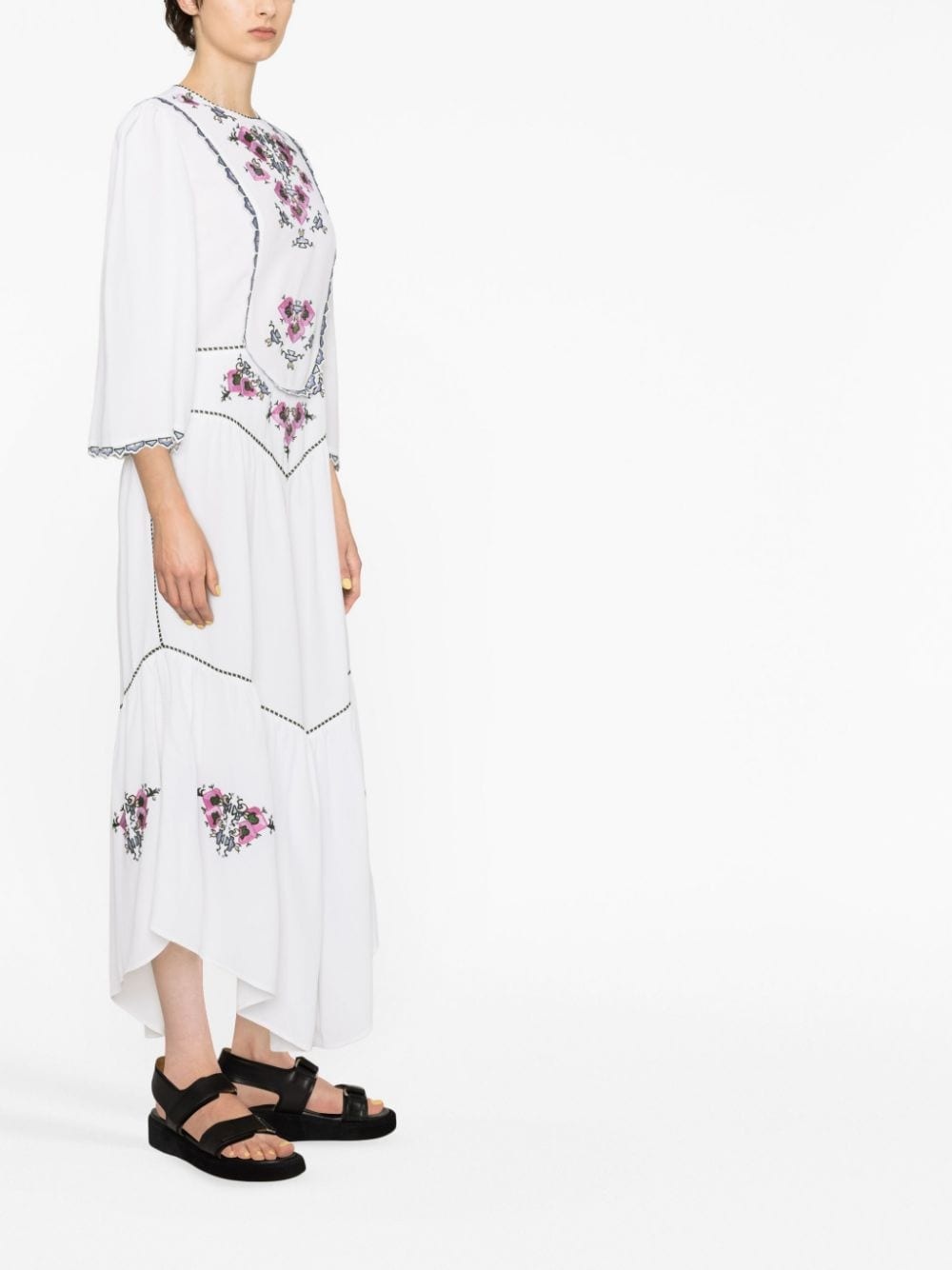 ワンピース Isabel Marant Embroidered dress with bangs Isabel Marant embroidered midi dress | REVERSIBLE
