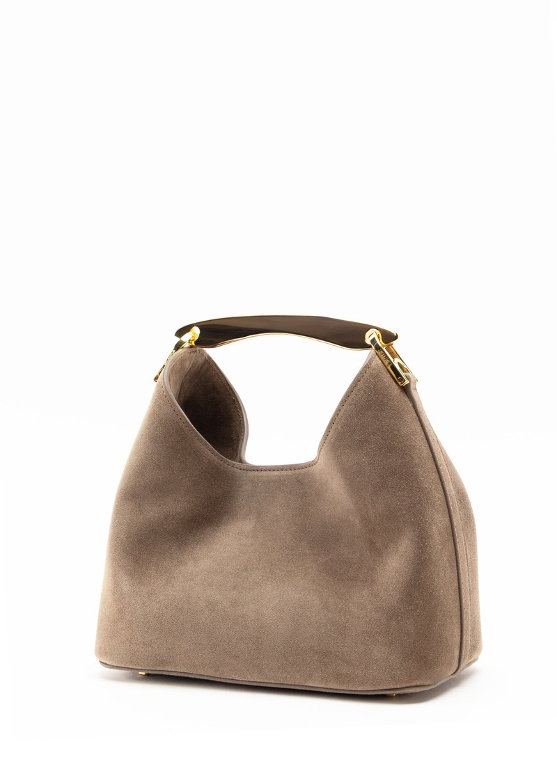 Elleme Small Boomerang Suede Taupe outlook
