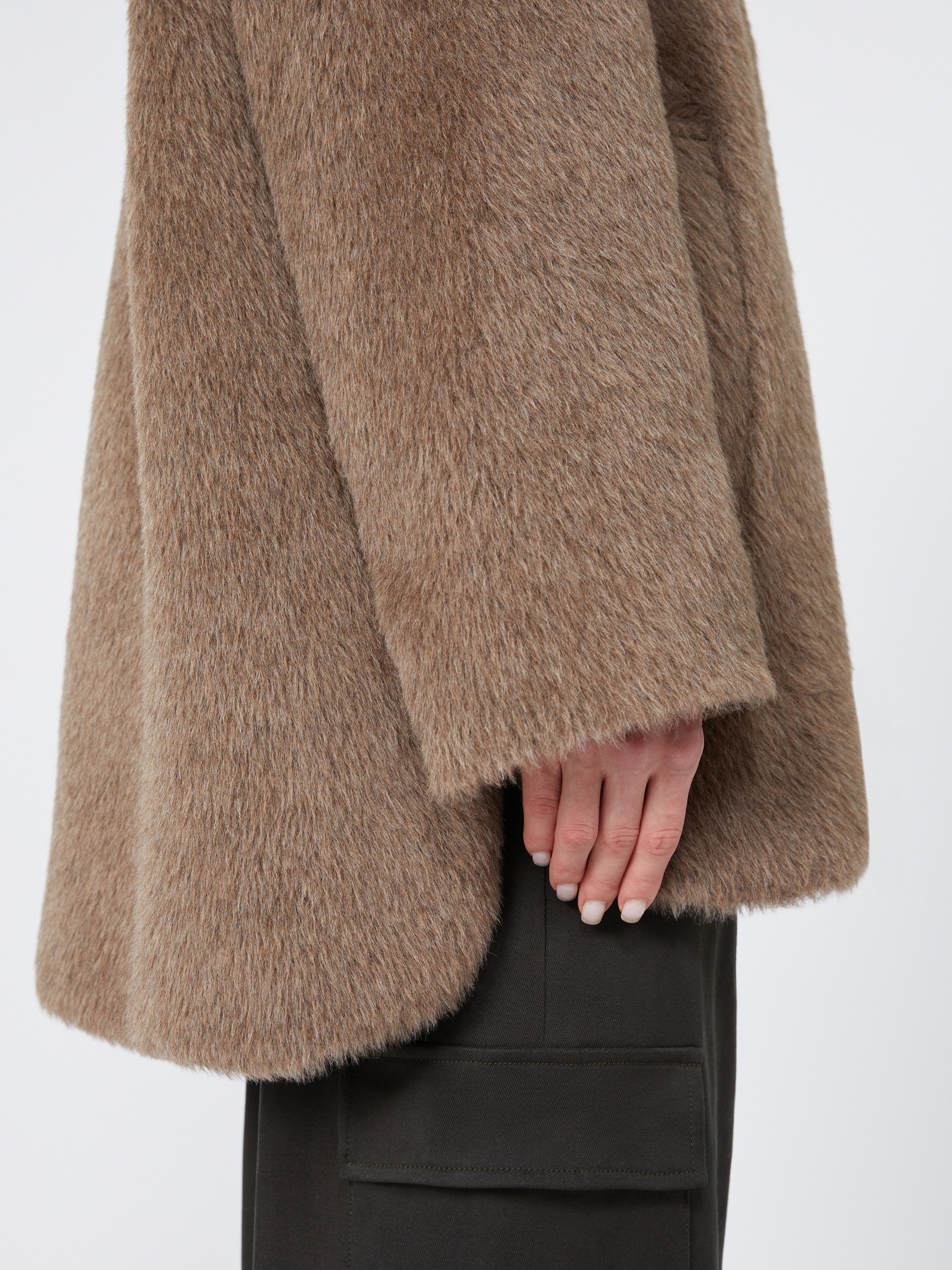 SPACEFE Reversible padded mini jacket in faux fur and water-repellent fabric - 5