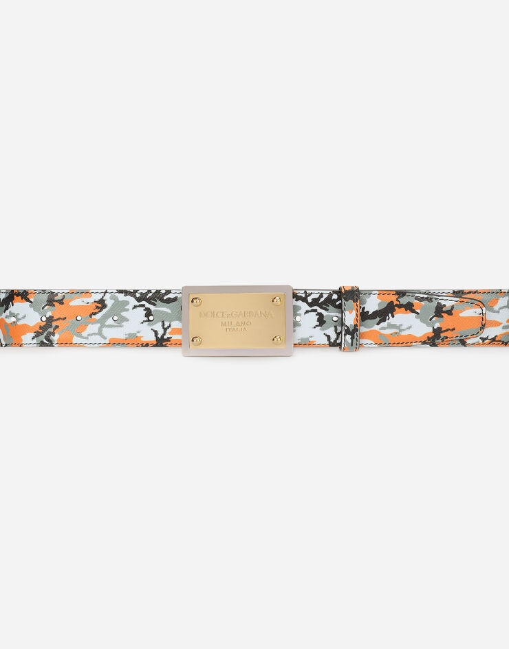 Camouflage belt with branded buckle - 3
