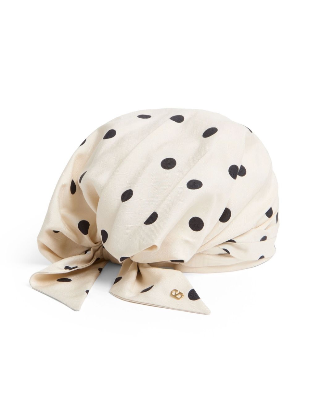 polka dot-print silk head scarf - 3