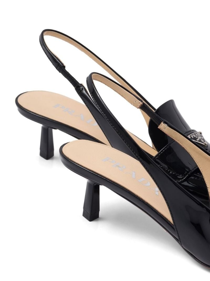 patent leather slingbacks - 5