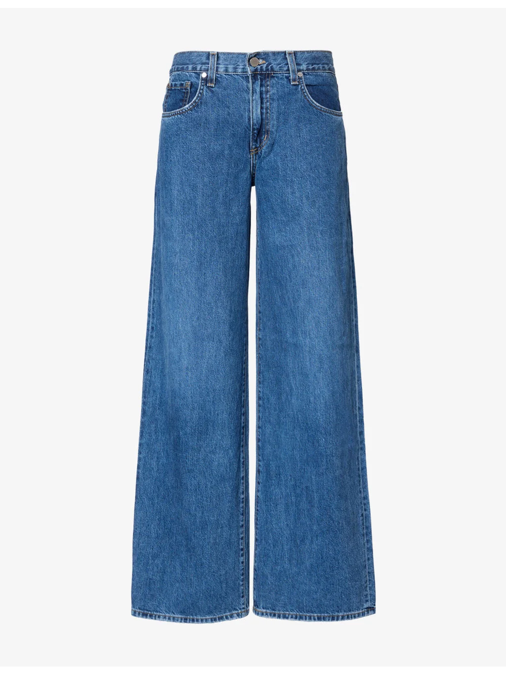 New Straight-Fit Cotton Denim Jeans - 1