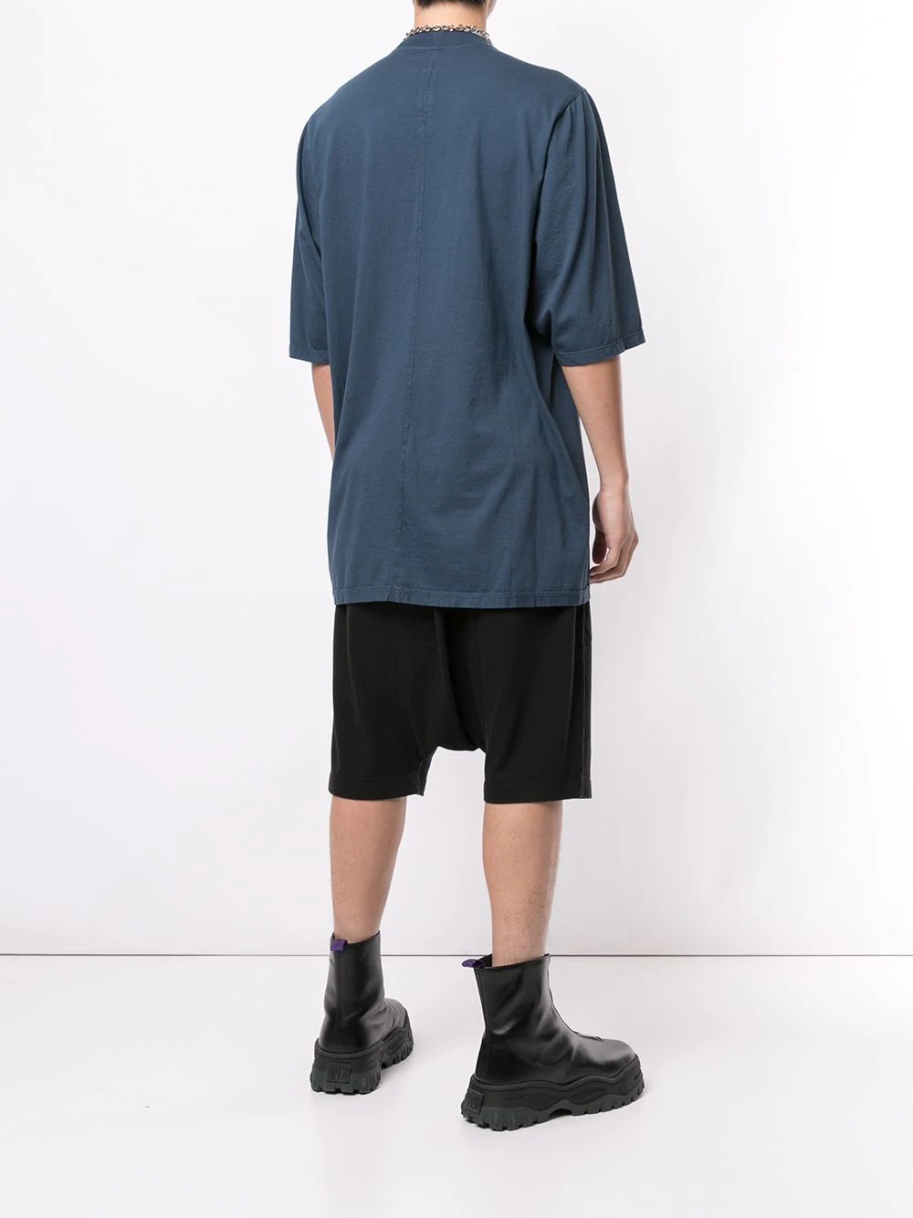 oversized longline T-shirt - 4