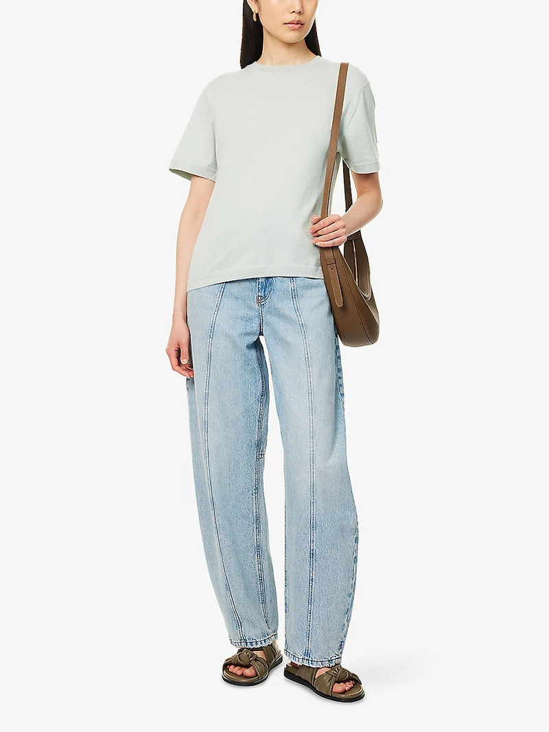 extreme cashmere Cuba Round-Neck Cotton and Cashmere-Blend Knitted T-Shirt outlook