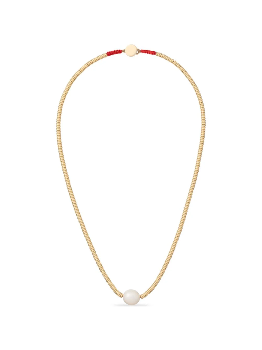 beaded-detail necklace - 1