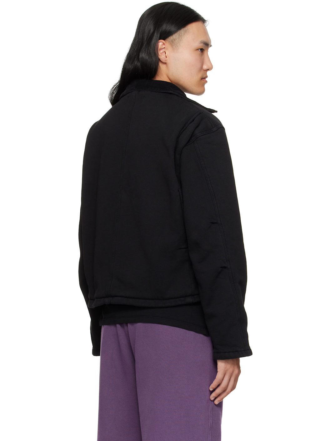 Black Heavyweight Utility Jacket - 3