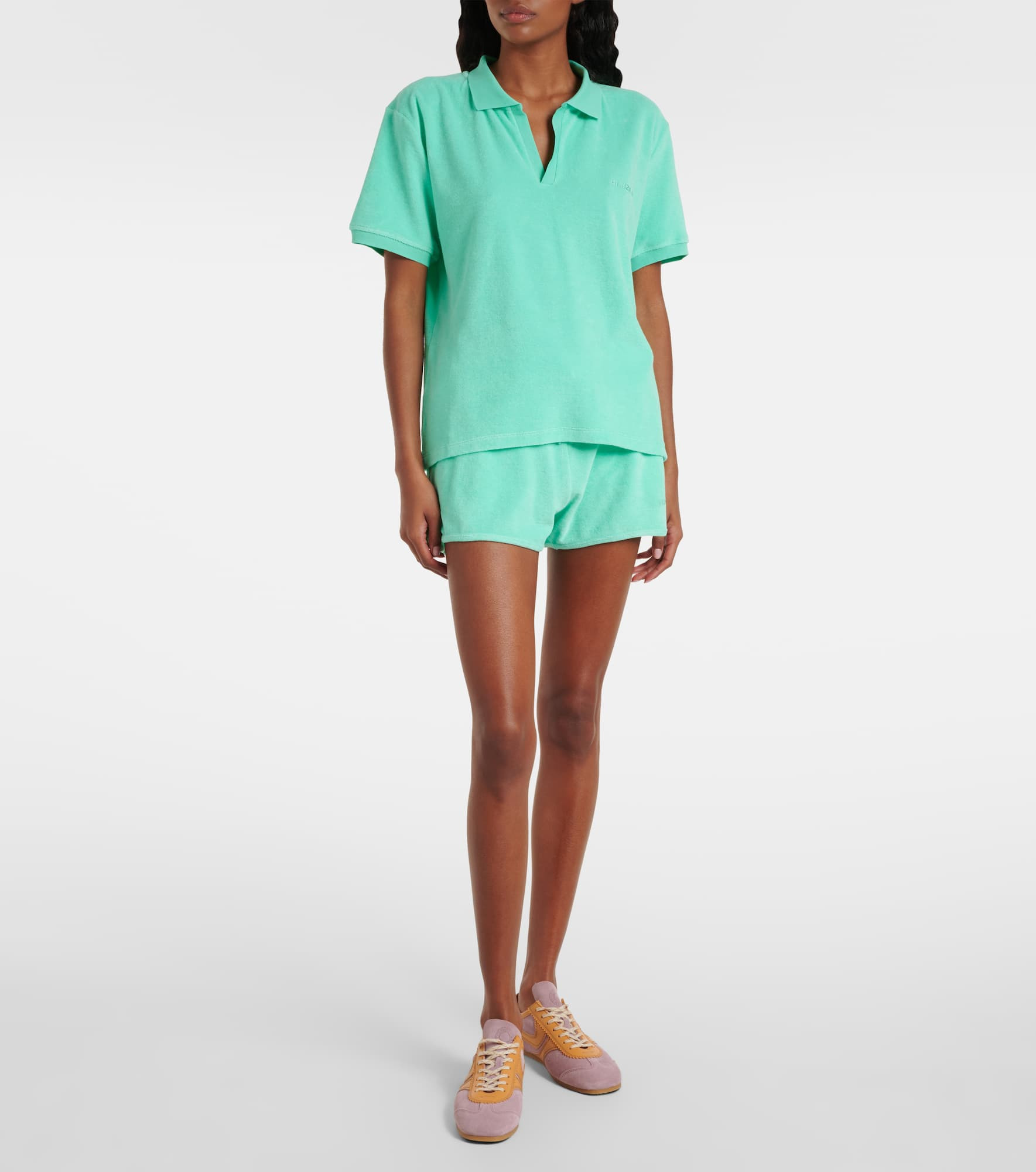 Cotton terry polo shirt - 2