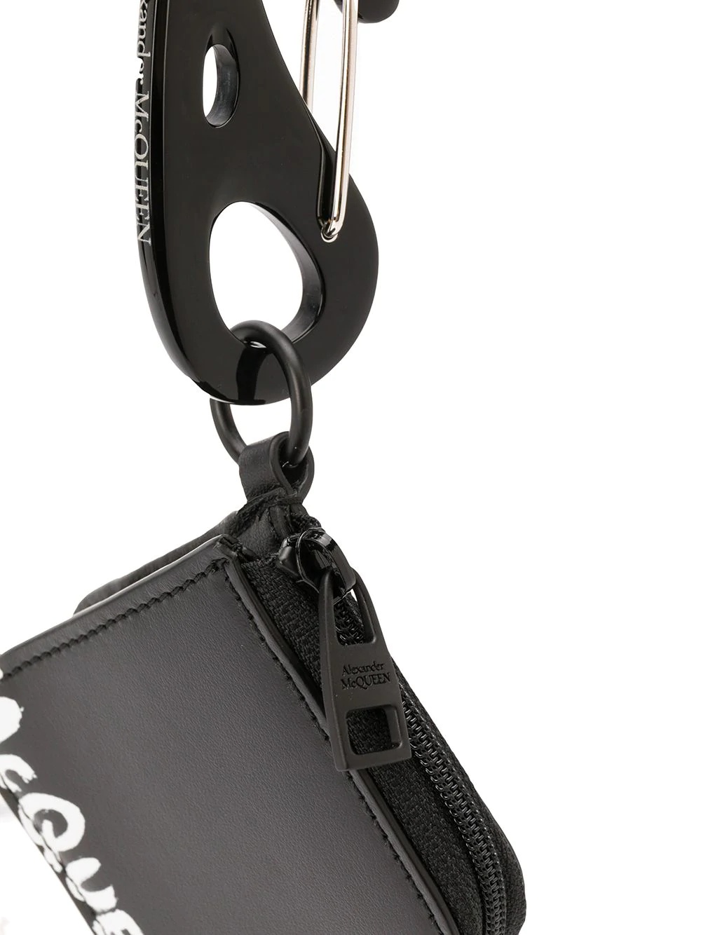 logo zip pouch keyring - 2