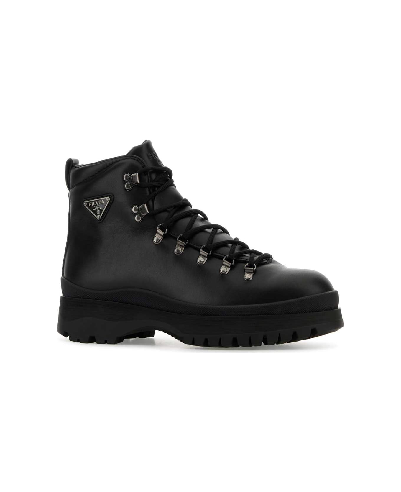 Black Leather Ankle Boots - 2