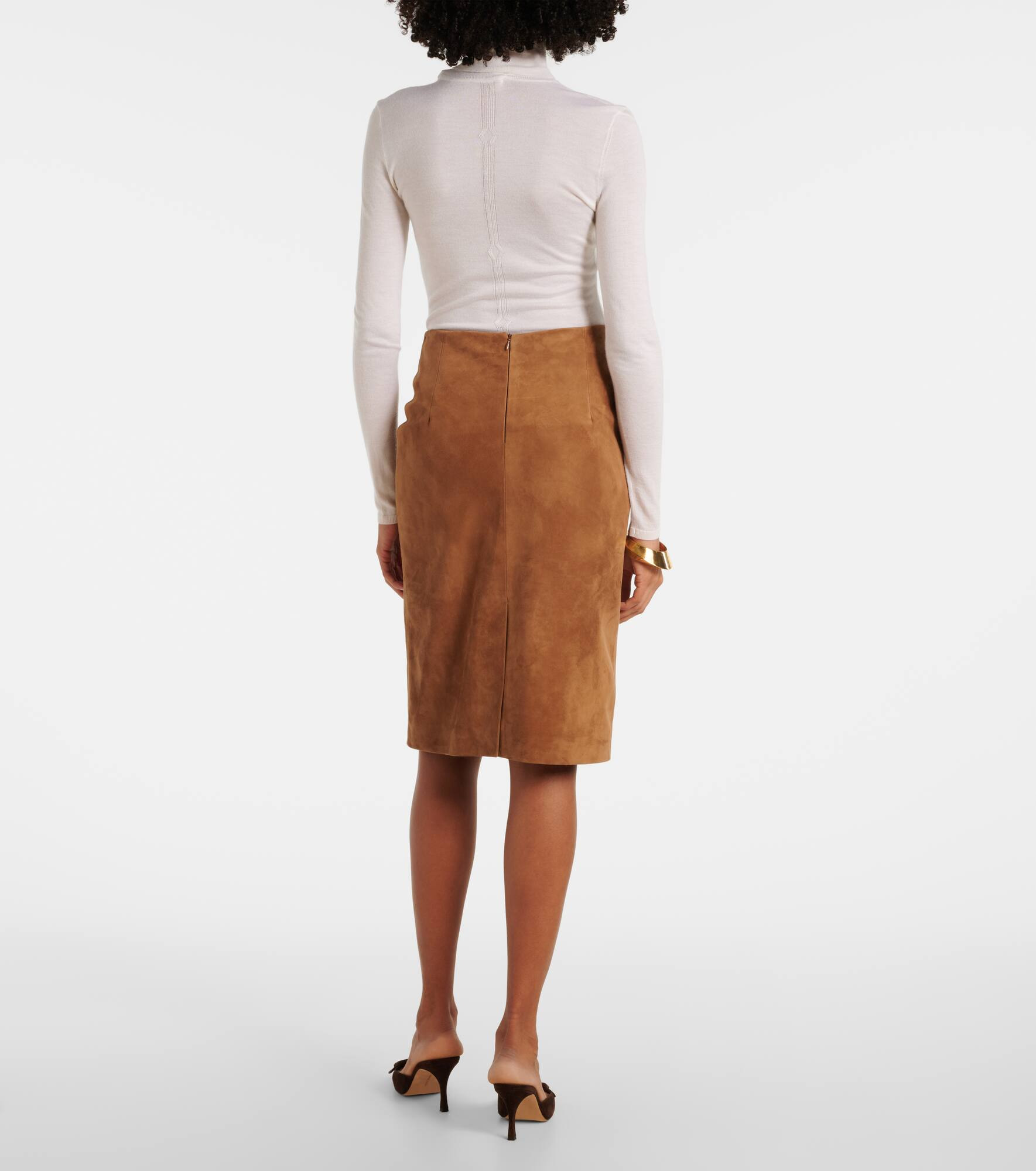 Lady suede pencil skirt - 3