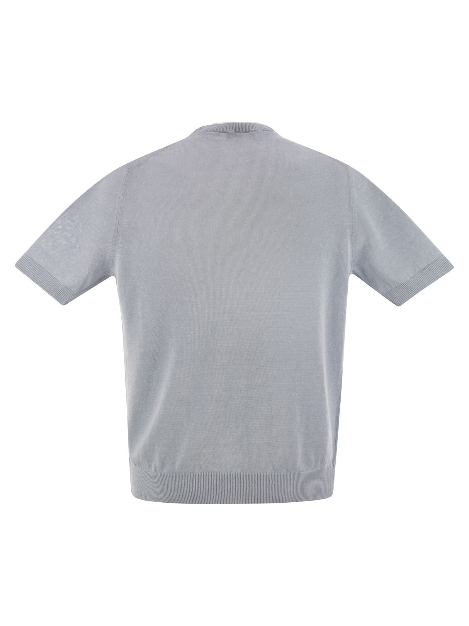 Peserico - Peserico Men T-Shirt In Linen And Cotton Yarn - 2