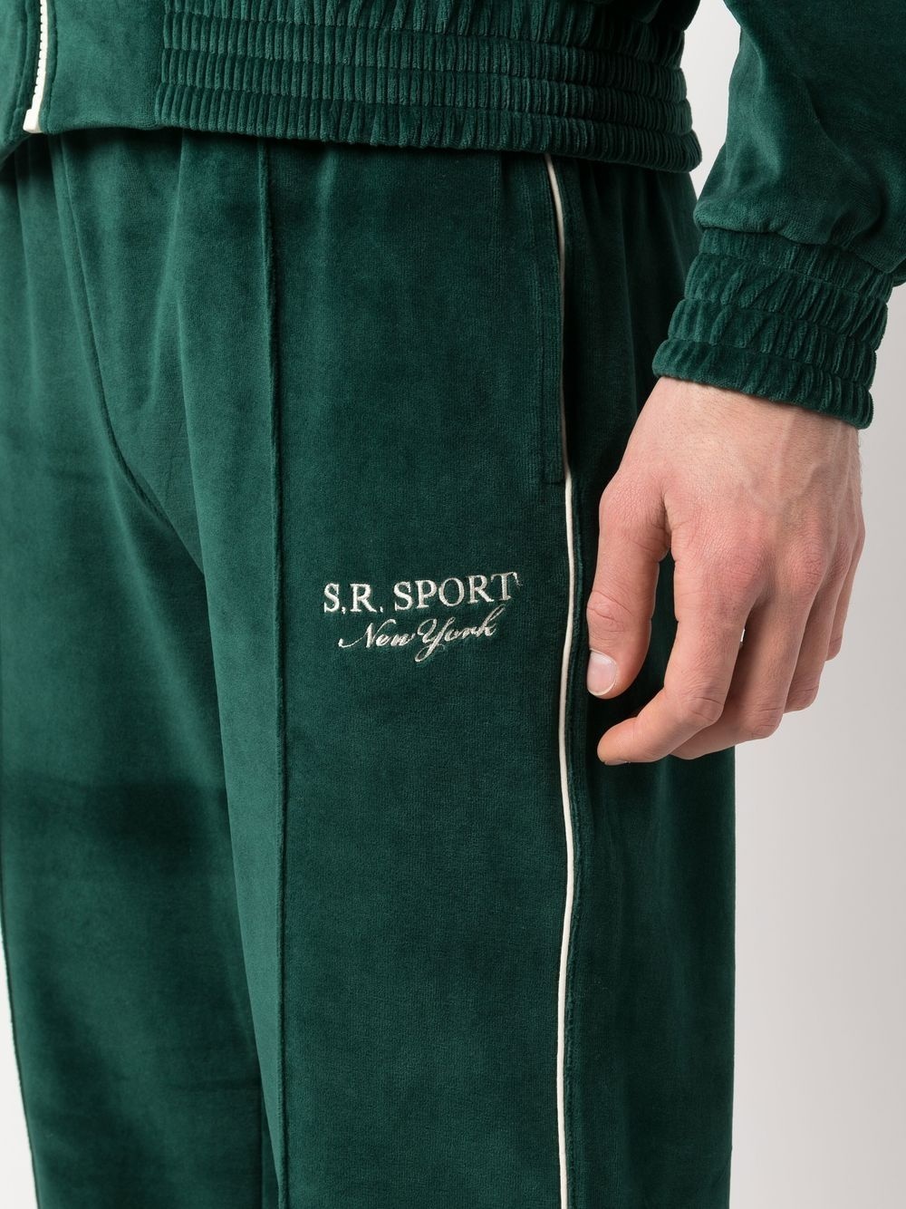 logo-embroidered track pants - 5