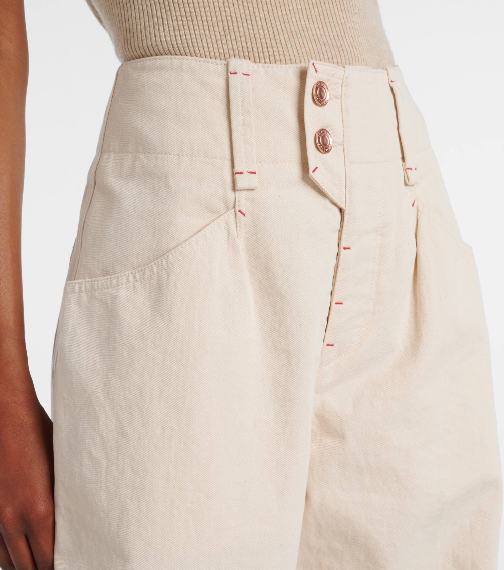Oumaya barrel-leg jeans - 4