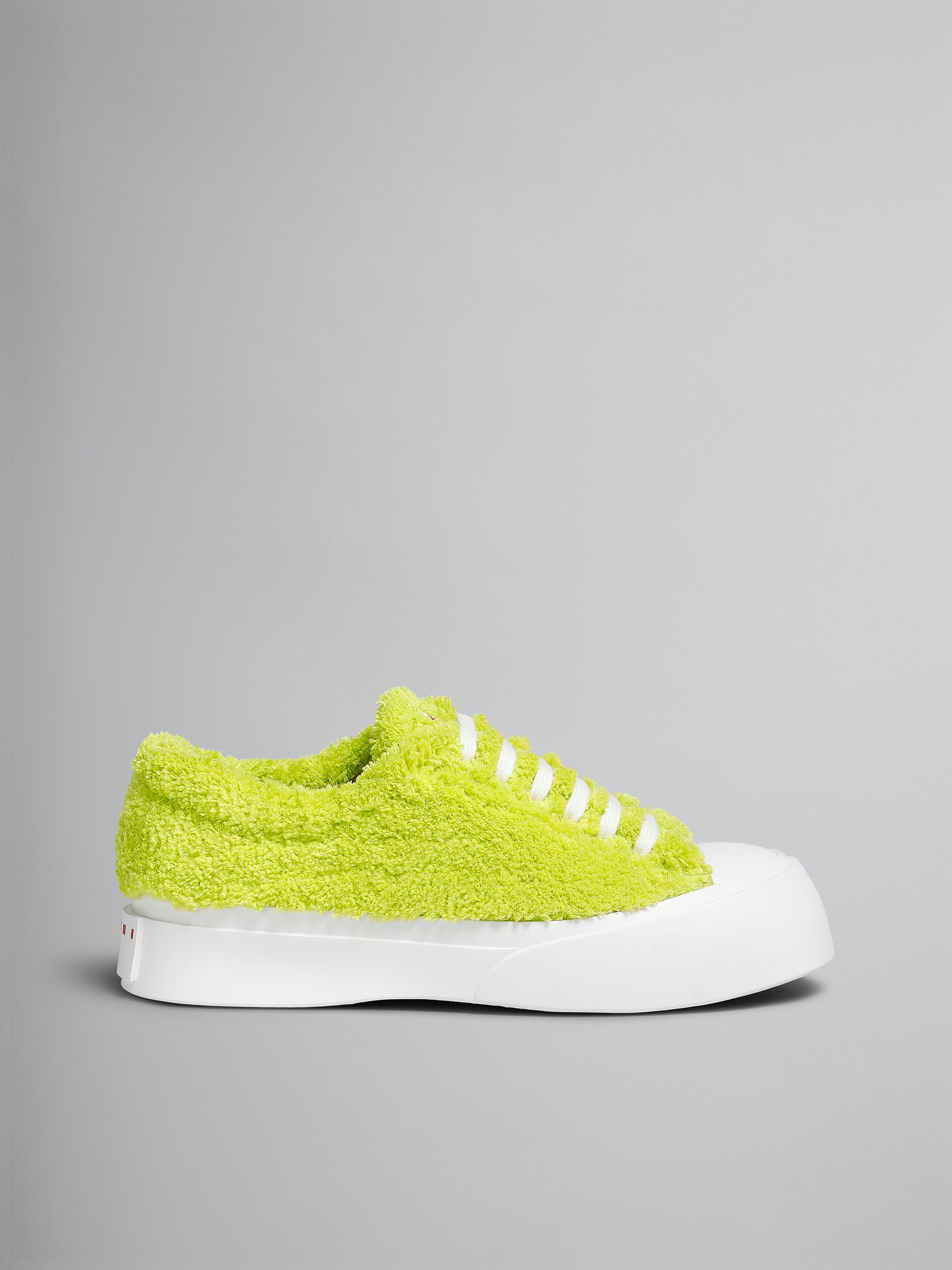 GREEN TERRY PABLO LACE-UP SNEAKER - 1