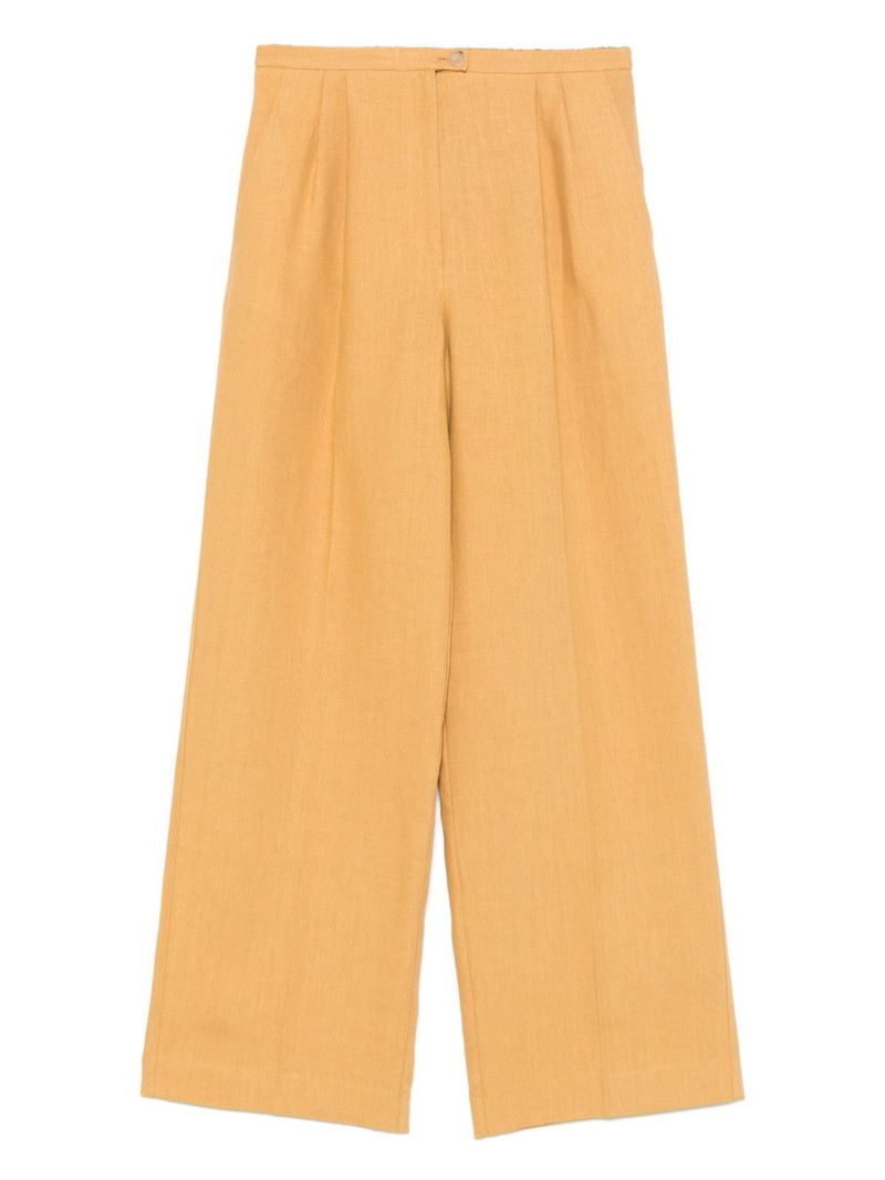linen darted trousers 1