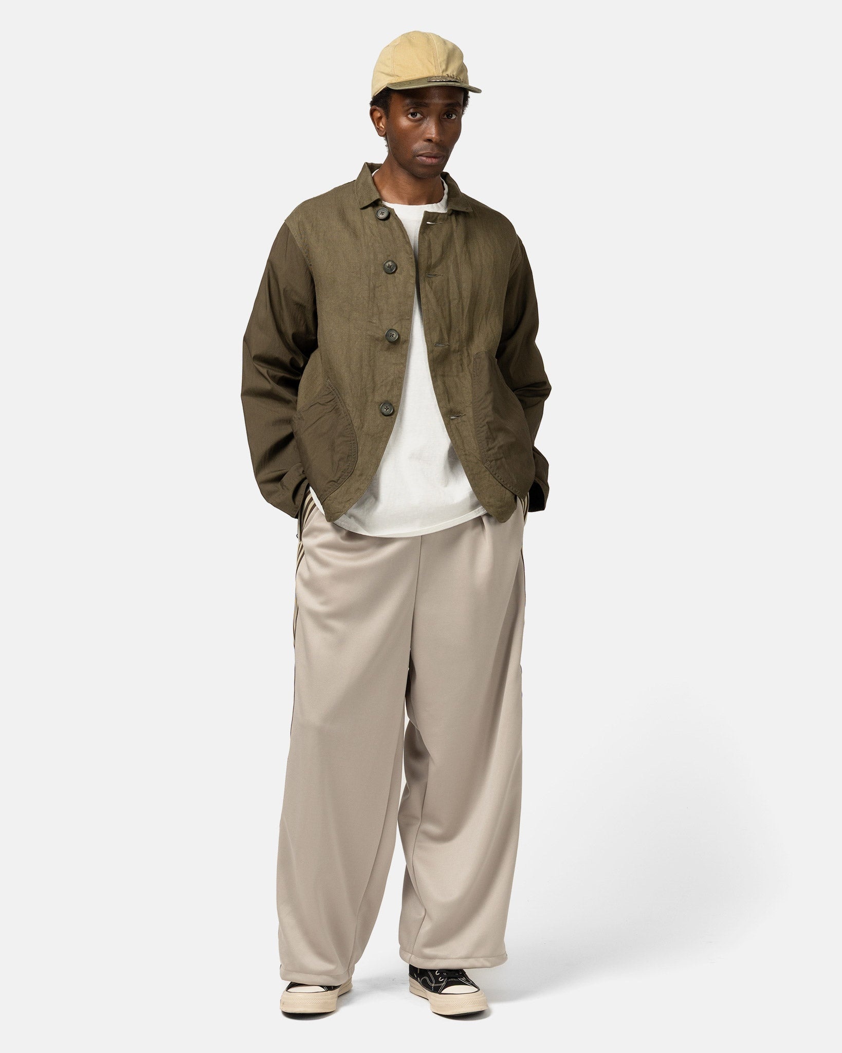 Smooth Jersey Stantman&woman Baggy Truck Pants (Banner Stuntman) Beige - 2